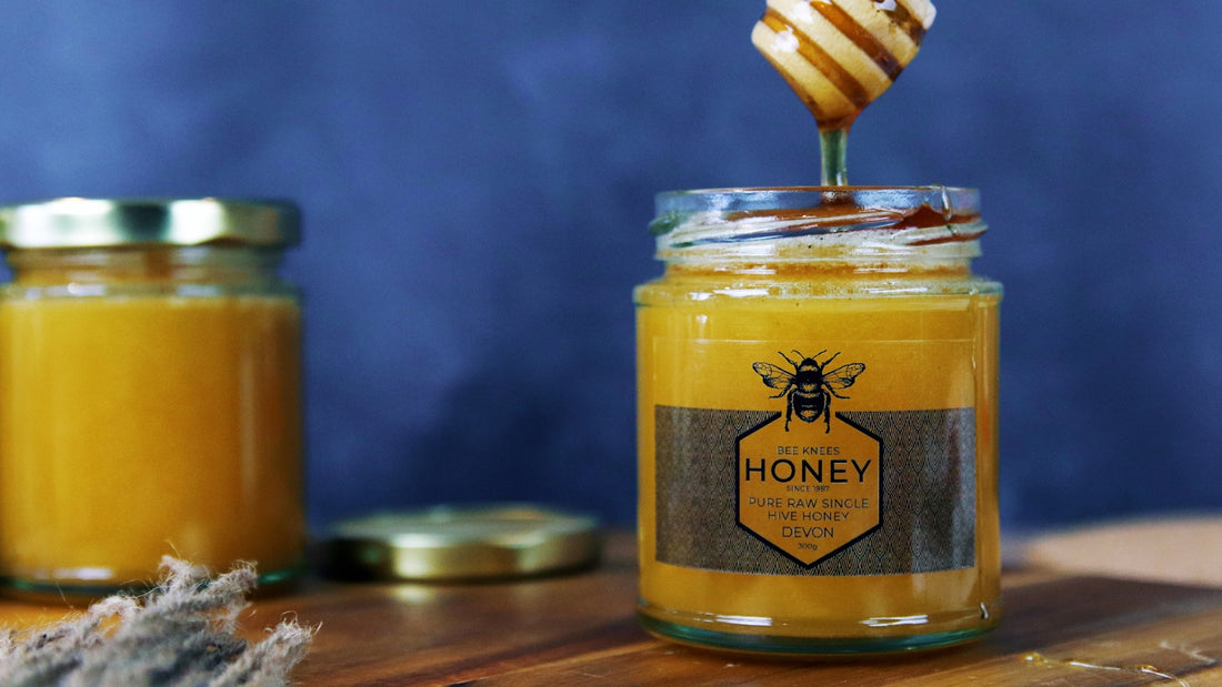 a jar of honey