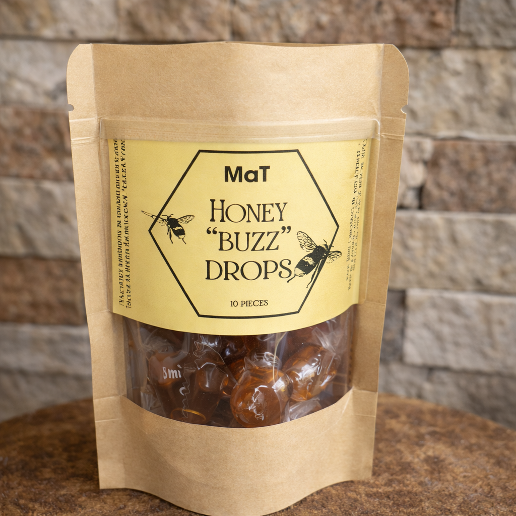 Lemon + Ginger Honey "Buzz" Drops
